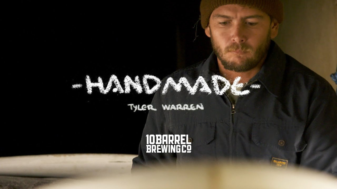 “Perfectionist” might be an understatement for highly-attuned surfer and shaper Tyler Warren. From his highly-coveted handshapes to his supremely-refined rail surfing to his incredibly-precise oil paintings, Warren is clearly a man who understands that the devil is in the details, and you won’t find evidence of anything overlooked in his myriad creative pursuits. That’s why Warren was one of the first people we thought of when assembling the crew for our film, “Handmade”, about shaping your own boards. We couldn’t wait to pick his brain about the process, and above you’ll get a taste of that, as well as his beautiful surfing on the 8’0″ egg that he made on the trip.