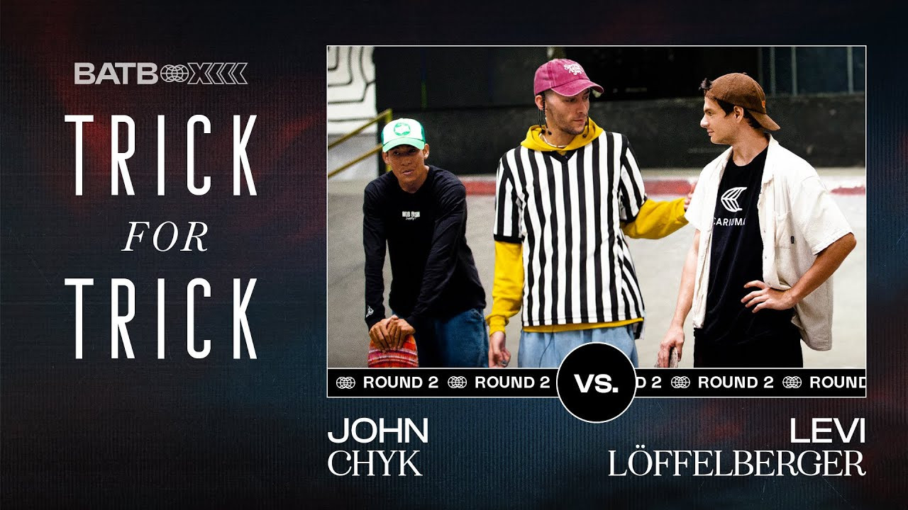 Levi Löffelberger and John Chyk both earned their way into BATB by winning their respective Fight Night tournaments last year. Now they come face-to-face this Sunday in Round 2 of BATB 13: Freedom... but not without some training first.<br /><br />The friendly foes ditch the Death Blows in an attempt to teach each other their stand out trick from Round 1. Listen up as Levi and John share how they're feeling for their upcoming battle and complete some pregame BATB Training in 'Trick for Trick!'<br /><br />Exclusive Round 2 Levi Löffelberger and John Chyk BATB 13: Freedom Finals Night Ticket Boards are now available in The Canteen! <br /><br />https://canteen.theberrics.com/collections/batb-13<br /><br />The Berrics is one of the world's largest skateboarding media companies founded by professional skateboarders Steve Berra and Eric Koston in December of 2007 that covers skate news, video parts, contests, music, culture, and more. Berra + Eric = Berrics<br /><br />With over 10,000 skateboarding videos under their belt, including Battle at The Berrics, Do A Kickflip and Life on Video, The Berrics is not only one of the most popular online platforms in skate culture but one of the most famous skate spots in the world. Tune in regularly to watch videos with @TonyHawk, @Prod84skate, @nyjahYuto Horigome, Rayssa Leal and many more.<br /><br />Subscribe to The Berrics: http://bit.ly/TheBerricsYoutube<br /><br />Daily Videos and More: http://theberrics.com<br />Shop our Online Store: https://canteen.theberrics.com/<br />Follow The Berrics on Instagram: http://instagram.com/berrics<br />Follow The Berrics on TikTok: https://www.tiktok.com/@berrics?<br />Follow The Berrics on Facebook: http://fb.com/berrics<br />Follow The Berrics on Twitter: http://twitter.com/berrics<br /><br />#Skateboarding #Berrics #TheBerrics #SkateboardingIsFun