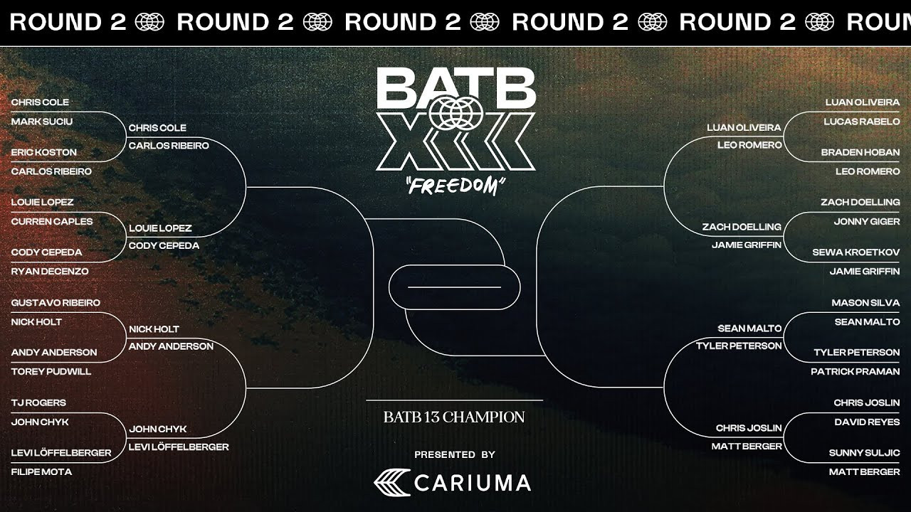The wait is over! Mark your calendars and set your alarms... Round 2 begins this weekend with Cody Cepeda vs Louie Lopez and Levi Löffelberger vs John Chyk! Pregame interviews drop tomorrow along with a new batch of BATB 13: Freedom Round 2 Final Night Ticket Boards.<br /><br />Who will make it to Round 3? How many Death Blows will we see return? Will the 5 remaining BATB champions continue their quest for a 2nd banner? Find out in the next Round of Battle At The Berrics 13: Freedom, presented by Cariuma. <br /><br />The Berrics is one of the world's largest skateboarding media companies founded by professional skateboarders Steve Berra and Eric Koston in December of 2007 that covers skate news, video parts, contests, music, culture, and more. Berra + Eric = Berrics<br /><br />With over 10,000 skateboarding videos under their belt, including Battle at The Berrics, Do A Kickflip and Life on Video, The Berrics is not only one of the most popular online platforms in skate culture but one of the most famous skate spots in the world. Tune in regularly to watch videos with @TonyHawk, @Prod84skate, @nyjah, Yuto Horigome, Rayssa Leal and many more.<br /><br />Subscribe to The Berrics: http://bit.ly/TheBerricsYoutube<br /><br />Daily Videos and More: http://theberrics.com<br />Shop our Online Store: https://canteen.theberrics.com/<br />Follow The Berrics on Instagram: http://instagram.com/berrics<br />Follow The Berrics on TikTok: https://www.tiktok.com/@berrics?<br />Follow The Berrics on Facebook: http://fb.com/berrics<br />Follow The Berrics on Twitter: http://twitter.com/berrics<br /><br />#Skateboarding #Berrics #TheBerrics #SkateboardingIsFun