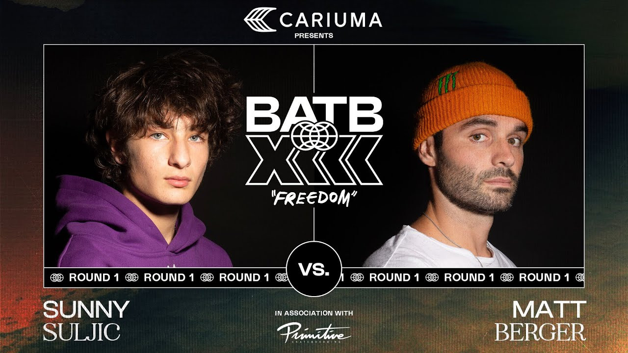 Sunny Suljic returns to Battle At The Berrics to face Canada's Matt Berger in Round 1 BATB 13: Freedom, presented by Cariuma @cariumabrand.<br /><br />Exclusive BATB 13: Freedom Finals Night Ticket boards autographed by Sunny Suljic and Matt Berger are now in The Canteen! These boards are available for this week only and will serve as your ticket to Finals Night!<br /><br />https://canteen.theberrics.com/collections/batb-13<br /><br />Special thanks to Cariuma and @Primitiveskateboarding <br /><br />Opening Animation By: David Doran https://www.instagram.com/daviddoran_<br /><br />Subscribe to The Berrics: http://bit.ly/TheBerricsYoutube<br /><br />The Berrics is one of the world's largest skateboarding media companies founded by professional skateboarders Steve Berra and Eric Koston in December of 2007 that covers skate news, video parts, contests, music, culture, and more. Berra + Eric = Berrics<br /><br />With over 10,000 skateboarding videos under their belt, including Battle at The Berrics, Do A Kickflip and Life on Video, The Berrics is not only one of the most popular online platforms in skate culture but one of the most famous skate spots in the world. Tune in regularly to watch videos with @TonyHawk, @Prod84skate, @nyjah, Yuto Horigome, Rayssa Leal and many more.<br /><br />Subscribe to The Berrics: http://bit.ly/TheBerricsYoutube<br /><br />Daily Videos and More: http://theberrics.com<br />Shop our Online Store: https://canteen.theberrics.com/<br />Follow The Berrics on Instagram: http://instagram.com/berrics<br />Follow The Berrics on TikTok: https://www.tiktok.com/@berrics?<br />Follow The Berrics on Facebook: http://fb.com/berrics<br />Follow The Berrics on Twitter: http://twitter.com/berrics<br /><br />#Skateboarding #Berrics #TheBerrics #SkateboardingIsFun