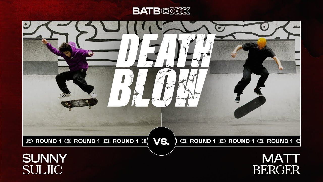 Superstar Sunny Suljic returns to Battle At The Berrics to face Canadian Matt Berger this Saturday in BATB 13 Round 1! Tune into today's 'Death Blow' to see how the pair are preparing for their upcoming match. Will Sunny's nollie backside 360 heelflip overthrow Berger's nollie frontside 360 kickflip? Only time will tell...<br /><br />Exclusive BATB 13: Freedom Finals Night Ticket Boards autographed by Sunny Suljic and Matt Berger are now available in The Canteen! This last batch of Round 1 boards are only available this week and serve as your official ticket to BATB 13 Finals Night. <br /><br />https://canteen.theberrics.com/collections/batb-13<br /><br />Subscribe to The Berrics: http://bit.ly/TheBerricsYoutube<br /><br />The Berrics is one of the world's largest skateboarding media companies founded by professional skateboarders Steve Berra and Eric Koston in December of 2007 that covers skate news, video parts, contests, music, culture, and more. Berra + Eric = Berrics<br /><br />With over 10,000 skateboarding videos under their belt, including Battle at The Berrics, Do A Kickflip and Life on Video, The Berrics is not only one of the most popular online platforms in skate culture but one of the most famous skate spots in the world. Tune in regularly to watch videos with @TonyHawk, @Prod84skate, @nyjah, Yuto Horigome, Rayssa Leal and many more.<br /><br />Subscribe to The Berrics: http://bit.ly/TheBerricsYoutube<br /><br />Daily Videos and More: http://theberrics.com<br />Shop our Online Store: https://canteen.theberrics.com/<br />Follow The Berrics on Instagram: http://instagram.com/berrics<br />Follow The Berrics on TikTok: https://www.tiktok.com/@berrics?<br />Follow The Berrics on Facebook: http://fb.com/berrics<br />Follow The Berrics on Twitter: http://twitter.com/berrics<br /><br />#Skateboarding #Berrics #TheBerrics #SkateboardingIsFun