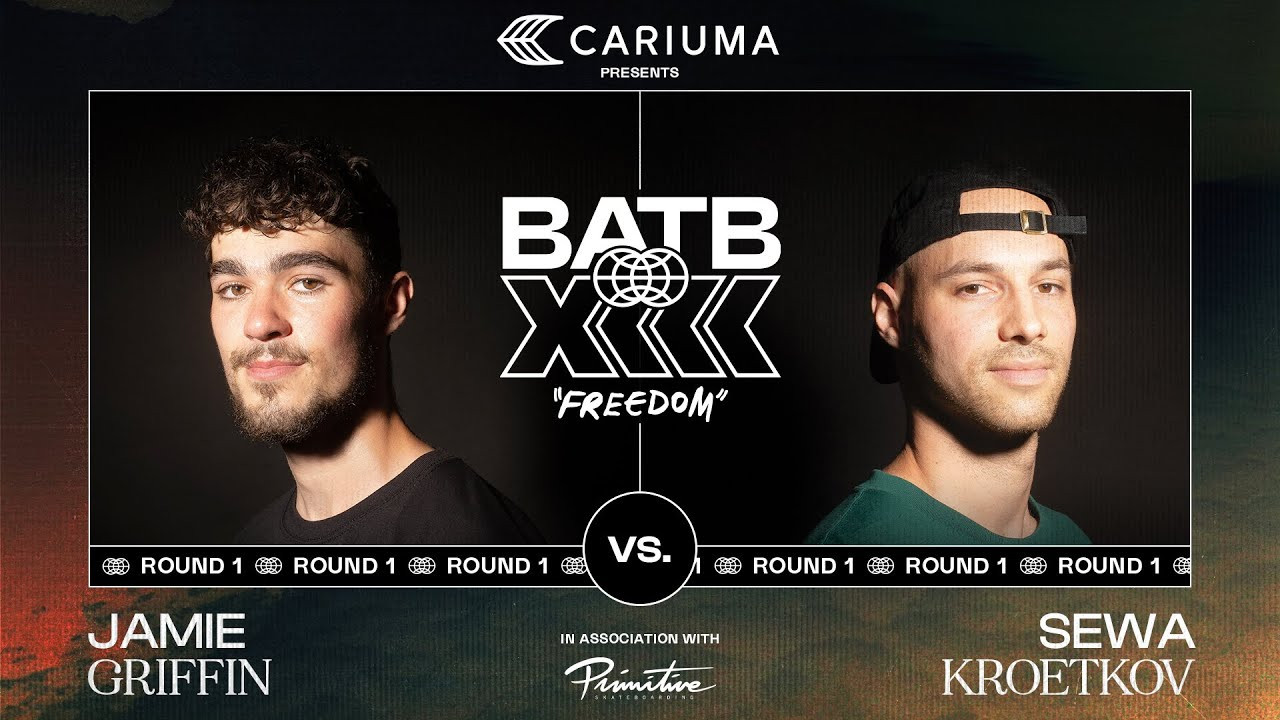 The reigning BATB 12 Champion Jamie Griffin returns to the arena to face BATB 8 Champ Sewa Kroetkov in Round 1 of Battle At The Berrics 13: Freedom, presented by Cariuma.<br /><br />Exclusive BATB 13 Finals Night Ticket Boards autographed by Sewa Kroetkov and Jamie Griffin are now available in The Canteen! <br /><br />https://canteen.theberrics.com/collections/batb-13<br /><br />Subscribe to The Berrics: http://bit.ly/TheBerricsYoutube<br /><br />The Berrics is one of the world's largest skateboarding media companies founded by professional skateboarders Steve Berra and Eric Koston in December of 2007 that covers skate news, video parts, contests, music, culture, and more. Berra + Eric = Berrics<br /><br />With over 10,000 skateboarding videos under their belt, including Battle at The Berrics, Do A Kickflip and Life on Video, The Berrics is not only one of the most popular online platforms in skate culture but one of the most famous skate spots in the world. Tune in regularly to watch videos with @tonyhawk , @Prod84skate , @nyjah , Yuto Horigome, Rayssa Leal and many more.<br /><br />Subscribe to The Berrics: http://bit.ly/TheBerricsYoutube<br /><br />Daily Videos and More: http://theberrics.com<br />Shop our Online Store: https://canteen.theberrics.com/<br />Follow The Berrics on Instagram: http://instagram.com/berrics<br />Follow The Berrics on TikTok: https://www.tiktok.com/@berrics?<br />Follow The Berrics on Facebook: http://fb.com/berrics<br />Follow The Berrics on Twitter: http://twitter.com/berrics<br /><br />#Skateboarding #Berrics #TheBerrics #SkateboardingIsFun