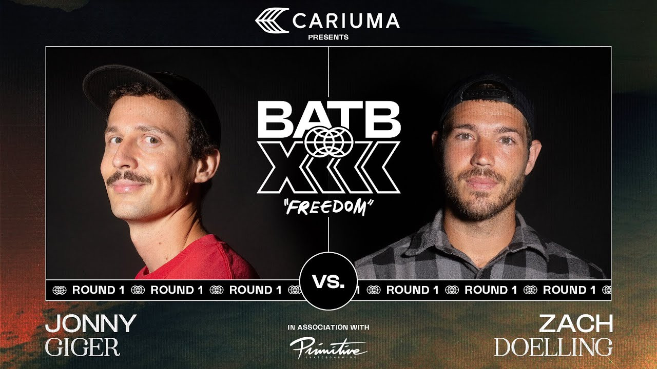 The Swiss flatground master Jonny Giger returns to face BATB Fight Night Winner Zach Doelling in Round 1 of Battle At The Berrics 13: Freedom, presented by Cariuma @cariumabrand <br /><br />Special thanks to Cariuma and @Primitiveskateboarding<br /><br />Opening Animation By: David Doran https://www.instagram.com/daviddoran_<br /><br />Come to Finals Night with the purchase of an exclusive BATB 13 Finals Night Tickets Board in The Canteen! <br /><br />https://canteen.theberrics.com/collections/batb-13<br /><br />Subscribe to The Berrics: http://bit.ly/TheBerricsYoutube<br /><br />The Berrics is one of the world's largest skateboarding media companies founded by professional skateboarders Steve Berra and Eric Koston in December of 2007 that covers skate news, video parts, contests, music, culture, and more. Berra + Eric = Berrics<br /><br />With over 10,000 skateboarding videos under their belt, including Battle at The Berrics, Do A Kickflip and Life on Video, The Berrics is not only one of the most popular online platforms in skate culture but one of the most famous skate spots in the world. Tune in regularly to watch videos with @TonyHawk, @Prod84skate, @nyjah, Yuto Horigome, Rayssa Leal and many more.<br /><br />Subscribe to The Berrics: http://bit.ly/TheBerricsYoutube<br /><br />Daily Videos and More: http://theberrics.com<br />Shop our Online Store: https://canteen.theberrics.com/<br />Follow The Berrics on Instagram: http://instagram.com/berrics<br />Follow The Berrics on TikTok: https://www.tiktok.com/@berrics?<br />Follow The Berrics on Facebook: http://fb.com/berrics<br />Follow The Berrics on Twitter: http://twitter.com/berrics<br /><br />#Skateboarding #Berrics #TheBerrics #SkateboardingIsFun