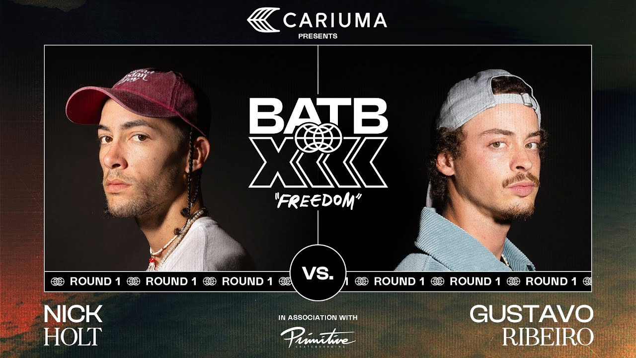 Nick Holt and Gustavo Ribeiro return to Battle At The Berrics for another shot at glory as the Texas technician takes on the Portuguese prodigy in Round 1 of BATB 13: Freedom, presented by Cariuma @cariumabrand. <br /><br />https://canteen.theberrics.com/collections/batb-13<br /><br />Exclusive BATB 13: Freedom Round 1 Finals Night Ticket Boards autographed by Nick Holt and Gustavo Ribeiro are now available in The Canteen.<br /><br />Subscribe to The Berrics: http://bit.ly/TheBerricsYoutube<br /><br />The Berrics is one of the world's largest skateboarding media companies founded by professional skateboarders Steve Berra and Eric Koston in December of 2007 that covers skate news, video parts, contests, music, culture, and more. Berra + Eric = Berrics<br /><br />With over 10,000 skateboarding videos under their belt, including Battle at The Berrics, Do A Kickflip and Life on Video, The Berrics is not only one of the most popular online platforms in skate culture but one of the most famous skate spots in the world. Tune in regularly to watch videos with @TonyHawk, @Prod84skate, @nyjah, Yuto Horigome, Rayssa Leal and many more.<br /><br />Subscribe to The Berrics: http://bit.ly/TheBerricsYoutube<br /><br />Daily Videos and More: http://theberrics.com<br />Shop our Online Store: https://canteen.theberrics.com/<br />Follow The Berrics on Instagram: http://instagram.com/berrics<br />Follow The Berrics on TikTok: https://www.tiktok.com/@berrics?<br />Follow The Berrics on Facebook: http://fb.com/berrics<br />Follow The Berrics on Twitter: http://twitter.com/berrics<br /><br />#Skateboarding #Berrics #TheBerrics #SkateboardingIsFun