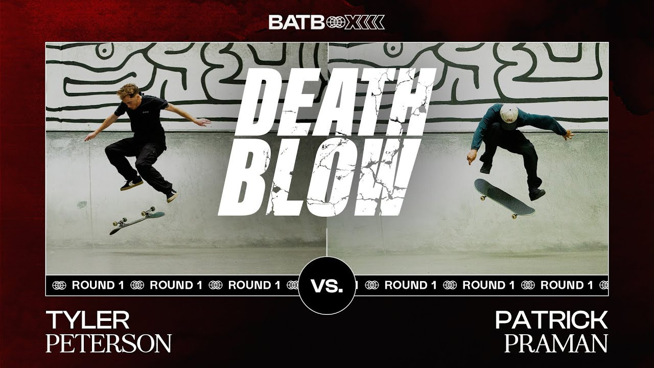 Tyler Peterson takes on Patrick Praman this Sunday in Battle At The Berrics 13: Freedom, presented by Cariuma. <br /><br />Get an inside look at how they’re feeling before the battle in today’s ‘Death Blow.’ Can Tyler’s nollie backside 360 kickflip pummel Patrick’s switch inward heelflip? Only time will tell…<br /><br />Exclusive BATB 13: Freedom Round 1 Finals Night Ticket Boards autographed by Tyler Peterson and Patrick Praman are now available in The Canteen. These are available for this week only so get yours before they're gone for good!<br /><br />https://canteen.theberrics.com/collections/batb-13<br /><br />Subscribe to The Berrics: http://bit.ly/TheBerricsYoutube<br /><br />The Berrics is one of the world's largest skateboarding media companies founded by professional skateboarders Steve Berra and Eric Koston in December of 2007 that covers skate news, video parts, contests, music, culture, and more. Berra + Eric = Berrics<br /><br />With over 10,000 skateboarding videos under their belt, including Battle at The Berrics, Do A Kickflip and Life on Video, The Berrics is not only one of the most popular online platforms in skate culture but one of the most famous skate spots in the world. Tune in regularly to watch videos with @TonyHawk, @Prod84skate, @nyjah, Yuto Horigome, Rayssa Leal and many more.<br /><br />Subscribe to The Berrics: http://bit.ly/TheBerricsYoutube<br /><br />Daily Videos and More: http://theberrics.com<br />Shop our Online Store: https://canteen.theberrics.com/<br />Follow The Berrics on Instagram: http://instagram.com/berrics<br />Follow The Berrics on TikTok: https://www.tiktok.com/@berrics?<br />Follow The Berrics on Facebook: http://fb.com/berrics<br />Follow The Berrics on Twitter: http://twitter.com/berrics<br /><br />#Skateboarding #Berrics #TheBerrics #SkateboardingIsFun