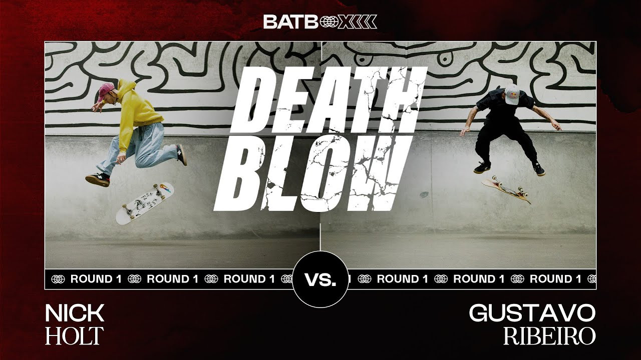 Nick Holt takes on Gustavo Ribeiro this Saturday in Battle At The Berrics 13: Freedom. Listen up as they share their thoughts on their upcoming battle in today’s ‘Death Blow.’  Will Nick’s noble nollie frontside bigspin heelflip cut down Gustavo sorcerous switch varial kickflip? There’s only one way to find out.<br /><br />Exclusive BATB 13: Freedom Round 1 Finals Night Ticket Boards autographed by Nick Holt and Gustavo Ribeiro are now available in The Canteen. These are available for this week only so get yours before they're gone for good!<br /><br />https://canteen.theberrics.com/collections/batb-13<br /><br />Subscribe to The Berrics: http://bit.ly/TheBerricsYoutube<br /><br />The Berrics is one of the world's largest skateboarding media companies founded by professional skateboarders Steve Berra and Eric Koston in December of 2007 that covers skate news, video parts, contests, music, culture, and more. Berra + Eric = Berrics<br /><br />With over 10,000 skateboarding videos under their belt, including Battle at The Berrics, Do A Kickflip and Life on Video, The Berrics is not only one of the most popular online platforms in skate culture but one of the most famous skate spots in the world. Tune in regularly to watch videos with @TonyHawk, @Prod84skate, @nyjah, Yuto Horigome, Rayssa Leal and many more.<br /><br />Subscribe to The Berrics: http://bit.ly/TheBerricsYoutube<br /><br />Daily Videos and More: http://theberrics.com<br />Shop our Online Store: https://canteen.theberrics.com/<br />Follow The Berrics on Instagram: http://instagram.com/berrics<br />Follow The Berrics on TikTok: https://www.tiktok.com/@berrics?<br />Follow The Berrics on Facebook: http://fb.com/berrics<br />Follow The Berrics on Twitter: http://twitter.com/berrics<br /><br />#Skateboarding #Berrics #TheBerrics #SkateboardingIsFun