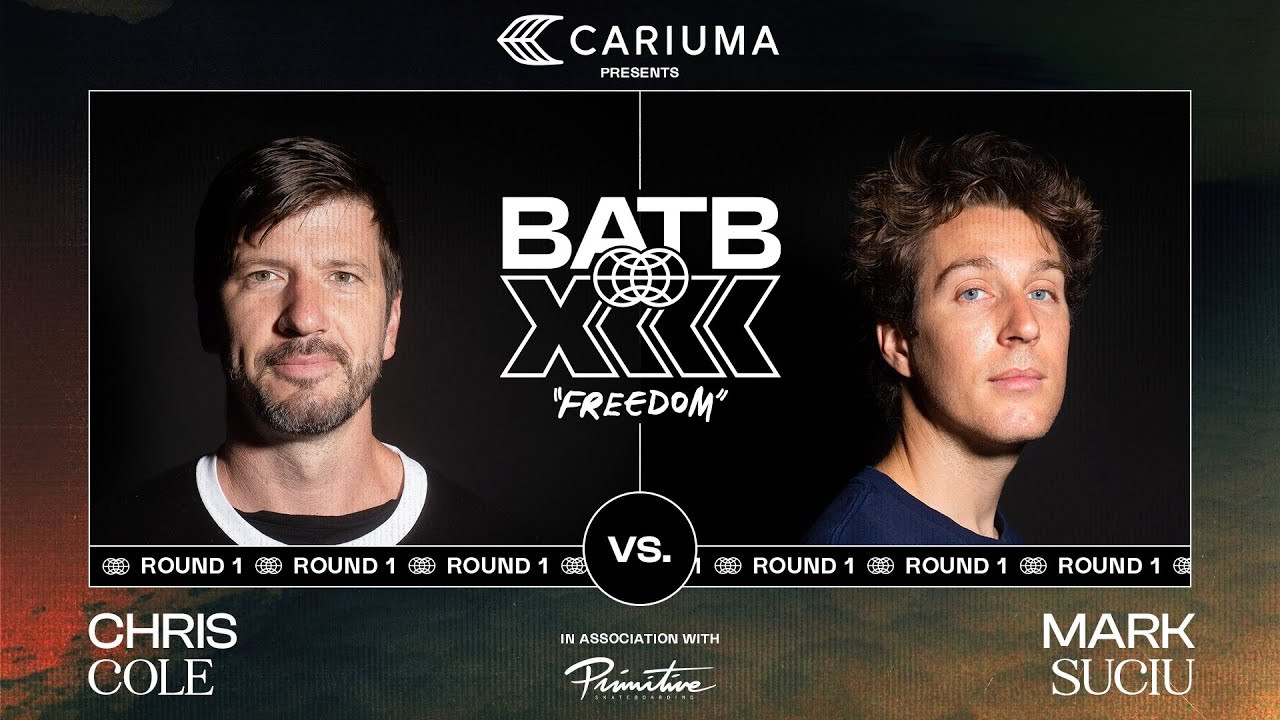 The moment we've all been waiting for... BATB 13 is here!!! BATB 2 Champion Chris Cole and BATB newcomer Mark Suciu start things off with a bang in Round 1 of BATB 13: Freedom, presented by CARIUMA @cariumabrand.<br /><br />Exclusive autographed Round 1 BATB 13 Finals Night Ticket Boards signed by Chris Cole and Mark Suciu are now available in The Canteen!<br /><br />https://canteen.theberrics.com/collections/batb-13<br /><br />Subscribe to The Berrics: http://bit.ly/TheBerricsYoutube<br /><br />The Berrics is one of the world's largest skateboarding media companies founded by professional skateboarders Steve Berra and Eric Koston in December of 2007 that covers skate news, video parts, contests, music, culture, and more. Berra + Eric = Berrics<br /><br />With over 10,000 skateboarding videos under their belt, including Battle at The Berrics, Do A Kickflip and Life on Video, The Berrics is not only one of the most popular online platforms in skate culture but one of the most famous skate spots in the world. Tune in regularly to watch videos with @TonyHawk, @Prod84skate, @nyjah, Yuto Horigome, Rayssa Leal and many more.<br /><br />Subscribe to The Berrics: http://bit.ly/TheBerricsYoutube<br /><br />Daily Videos and More: http://theberrics.com<br />Shop our Online Store: https://canteen.theberrics.com/<br />Follow The Berrics on Instagram: http://instagram.com/berrics<br />Follow The Berrics on TikTok: https://www.tiktok.com/@berrics?<br />Follow The Berrics on Facebook: http://fb.com/berrics<br />Follow The Berrics on Twitter: http://twitter.com/berrics<br /><br />#Skateboarding #Berrics #TheBerrics #SkateboardingIsFun