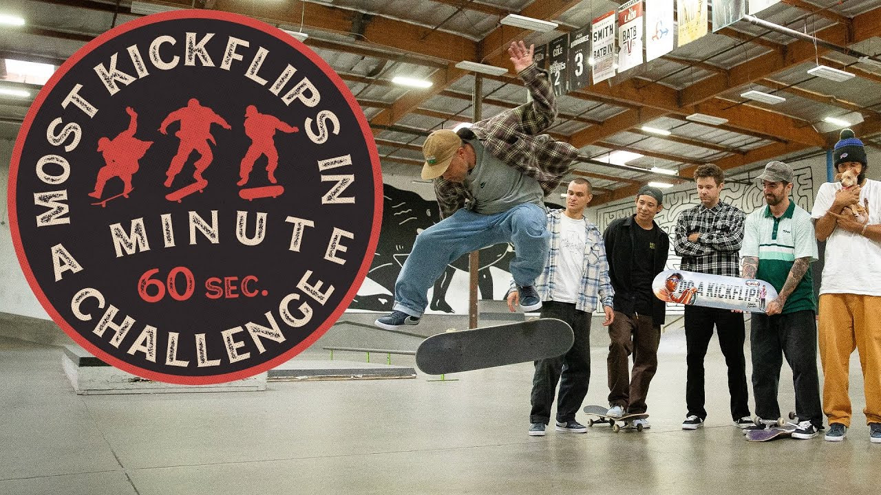 Today is Eric Koston’s Birthday, also known as National “Do A Kickflip Day!” They say to save the best for last, well we saved the hardest Kickflip Challenge just for Eric’s birthday today. Koston races against the clock to see just how many kickflips he can land in one minute. Will Koston break the world record of 36 kickflips in a minute? Only one way to find out…<br /><br />Celebrate National Do a Kickflip Day and Koston’s birthday by grabbing a limited edition Autographed Eric Koston “Do A Kickflip!” Skate Mental board available now in The Canteen!<br /><br />https://canteen.theberrics.com/products/autographed-eric-koston-do-a-kickflip-deck<br /><br />Happy National “Do a Kickflip” Day!<br /><br />Subscribe to The Berrics: http://bit.ly/TheBerricsYoutube<br /><br />The Berrics is one of the world's largest skateboarding media companies founded by professional skateboarders Steve Berra and Eric Koston in December of 2007 that covers skate news, video parts, contests, music, culture, and more. Berra + Eric = Berrics<br /><br />With over 10,000 skateboarding videos under their belt, including Battle at The Berrics, Do A Kickflip and Life on Video, The Berrics is not only one of the most popular online platforms in skate culture but one of the most famous skate spots in the world. Tune in regularly to watch videos with @TonyHawk, @nyjah, @Prod84skate, Yuto Horigome, Rayssa Leal and many more.<br /><br />Subscribe to The Berrics: http://bit.ly/TheBerricsYoutube<br /><br />Daily Videos and More: http://theberrics.com<br />Shop our Online Store: https://canteen.theberrics.com/<br />Follow The Berrics on Instagram: http://instagram.com/berrics<br />Follow The Berrics on TikTok: https://www.tiktok.com/@berrics?<br />Follow The Berrics on Facebook: http://fb.com/berrics<br />Follow The Berrics on Twitter: http://twitter.com/berrics<br /><br />#Skateboarding #Berrics #TheBerrics #SkateboardingIsFun