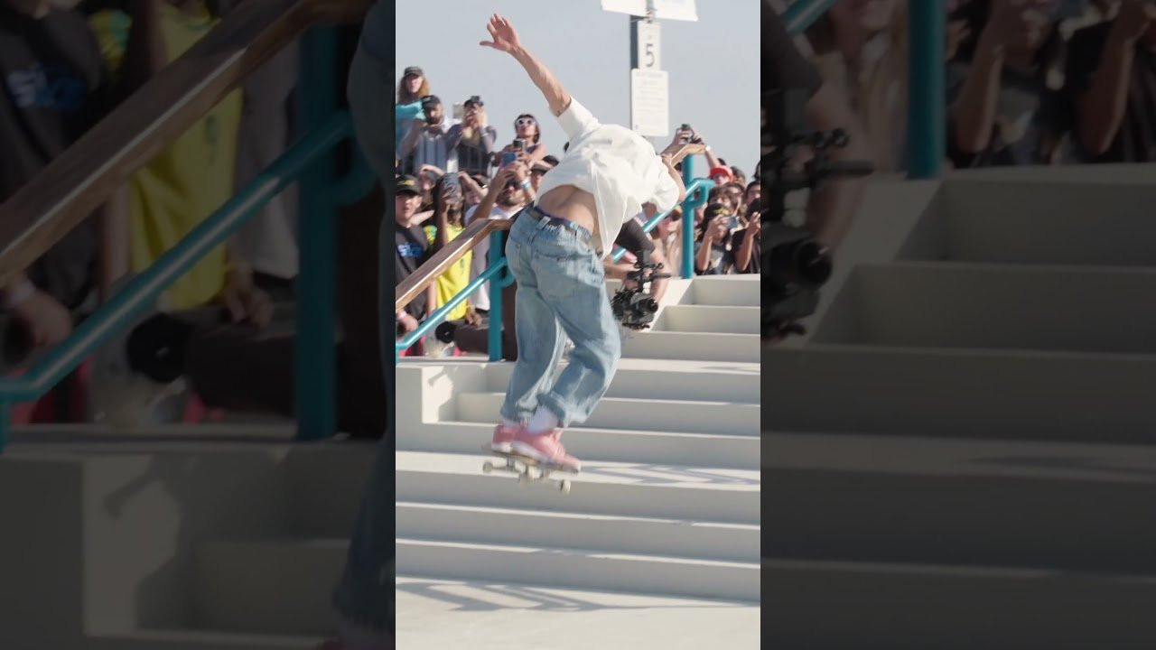 Chris Joslin drops a hail mary on his second to last attempt at the SLS Santa Monica triple set Take Over. This 9.5 helped boost him in first place before sealing the deal on his last attempt. #skateboarding #platfrm<br /><br />Subscribe to the Platfrm channel!<br />https://bit.ly/4aScSzM<br /><br />Follow us on:<br />TikTok: https://www.tiktok.com/@the_platfrm<br />Instagram: http://instagram.com/theplatfrm<br />Facebook: http://facebook.com/theplatfrm<br />Twitter: http://twitter.com/the_platfrm