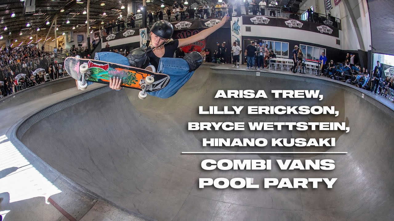 The 2025 Vans Pool Party Combi highlights continue with the women’s final session as they bid farewell to a legendary home for skateboarding. Watch Fabiana Delfino, Kareem Campbell, Chris Roberts, Willy Santos, and more icons cheer on Bryce Wettstein, Ruby Lilley, Brighton Zeuner, Jordyn Barratt, Grace Marhoefer, Lilly Erickson, Hinano Kusaki, and Arisa Trew. #skateboarding #platfrm <br /><br />Vans Pool Party Combi 2025 Women’s Pro Results:<br />1.) Arisa Trew<br />2.) Bryce Wettstein<br />3.) Hinano Kusaki<br />4.) Jordyn Barratt<br />5.) Lilly Erickson<br />6.) Ruby Lilley<br />7.) Grace Marhoefer<br />8.) Brighton Zeuner<br />9.) Yndiara Asp<br />10.) Minna Stess<br />11.) Jordan Santana<br />12.) Katelyn West<br />13.) Lady Meek<br />14.) Joey Yarbough<br />15.) Kihana Ogawa<br />16.) Klara Kermoade<br /><br />Subscribe to the Platfrm channel!<br />https://bit.ly/4aScSzM<br /><br />Follow us on:<br />TikTok: https://www.tiktok.com/@the_platfrm<br />Instagram: http://instagram.com/theplatfrm<br />Facebook: http://facebook.com/theplatfrm<br />Twitter: http://twitter.com/the_platfrm