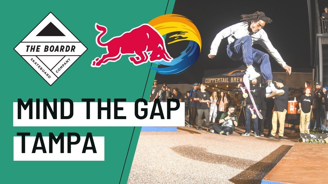 Red Bull's Mind the Gap is a series of contests at real street spots that involve a flat gap. We recently helped run one in Tampa at Coppertail Brewing and have some photos and a GoPro edit on our site: https://theboardr.com/post/Mind_The_Gap_Tampa_2021
