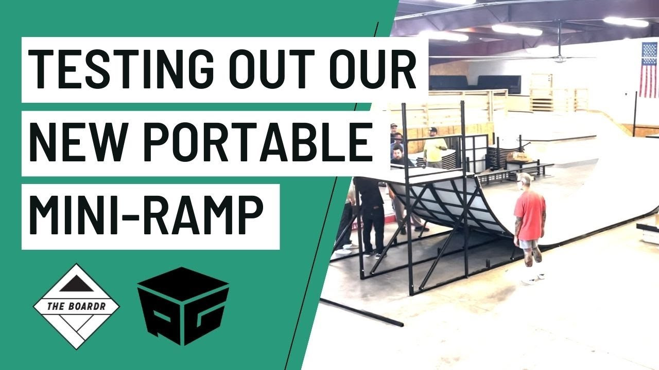 We just unboxed a new toy that we're super excited about. This mini-ramp can be set up quick and easy at any event in various widths from 8, 16, and 32 feet wide. It's 5 feet tall with 7 foot transitions. Today we ran through some tests to get a feel for setting it up for the first time. Next up is layering it in @skatelite then it's on the road to a town near you. How about we set it up for an afternoon in your backyard?!?!