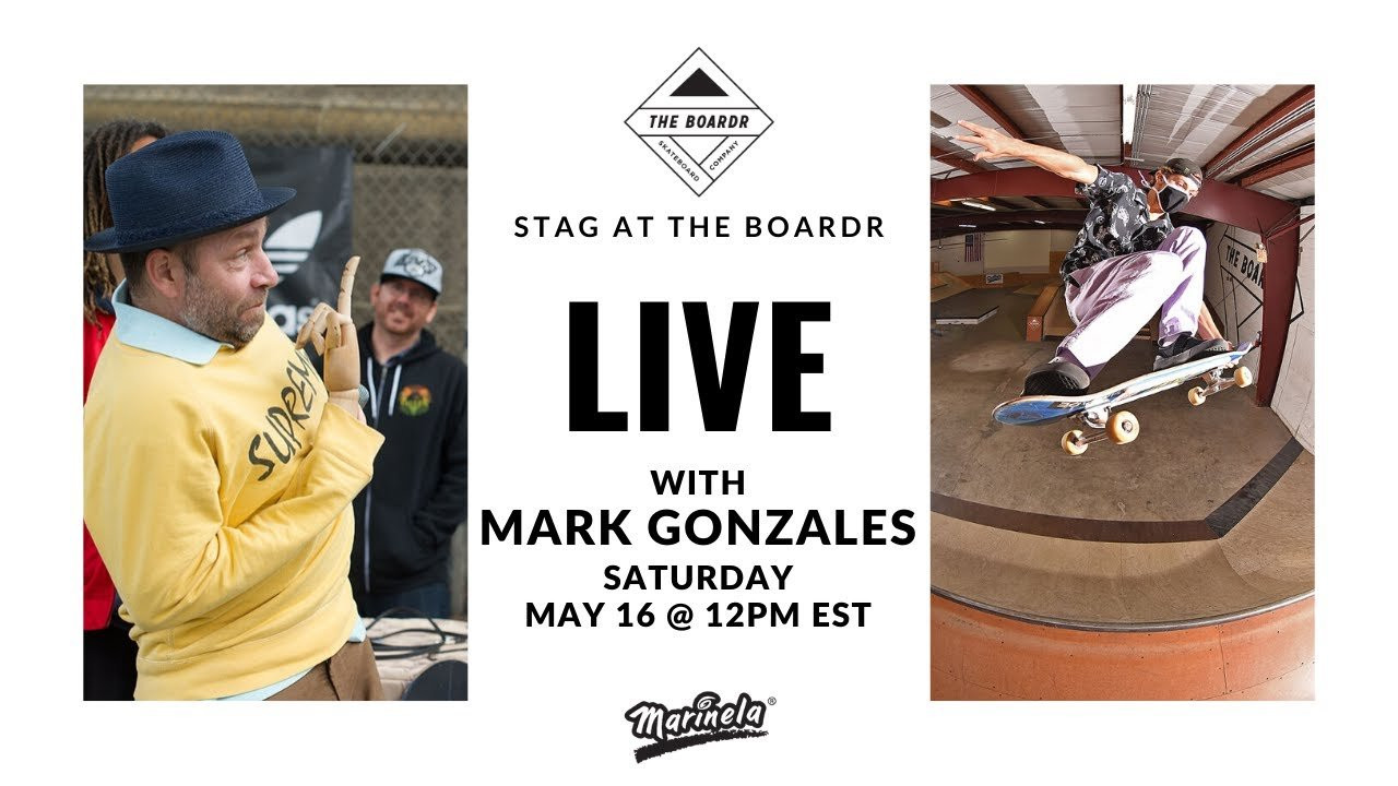 When Gonz got wind of what we were doing with social distancing and Stag at The Boardr Presented by Marinela, he got pretty curious, and asked to sit in on our judging session and watch the contest entries with us. On Saturday, May 16 at 12pm EST, we're live judging all 10 of the Stag at The Boardr entries with Gonz joining us. Stag at The Boardr Presented by Marinela is a contest that went down at our facility where 10 invited skaters from around Florida were each given 20 minutes of solo time in the TF to film their contest entry. Check out the full details of how it worked here: https://theboardr.com/events/3659.