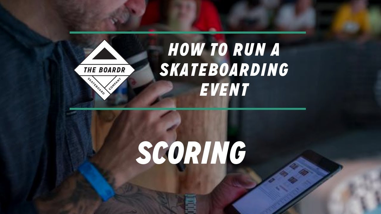 Scoring can be intimidating and complex, but we can make it simple for you with some tools and guidance. Our tool of choice, along with much of the skateboarding industry, is of course, The Boardr Live, but you can also run plain old pen, paper, and spreadsheets.<br /><br />Check the entire series here, including a link to the Jams format spreadsheet if you want to go that route: https://theboardr.com/post/How_To_Run_a_Skateboarding_Event<br /><br />About this Series:<br /><br />Before we started The Boardr years ago, we ran events with Skatepark of Tampa for nearly two decades. We're still trying to improve everything we're doing, including evolving along with skateboarding and staying true to core values.<br /><br />We took some time to document everything from our playbook for a successful event in hopes that you or your organization can throw some fun and organized skateboarding events of your own. Whether large or small, existing or something you're planning for the future, we hope this detailed series covering all the major topics of running a skateboarding contest helps.<br /><br />If you have any questions or want our help in making your skateboarding event as professional and fun as it can be, hit us up at help@theboardr.com.