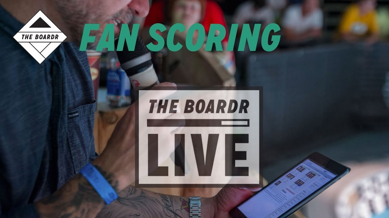 This video covers how fan scoring works. You can increase the engagement at your event by allowing the crowd to judge and submit scores as the event unfolds.<br /><br />The Boardr Live is simple and instant scoring for skateboarding, snowboarding, BMX and actions sports competitions, including Olympic event formats.<br /><br />It also supports fan scoring in real time. Increase the engagement and fun at your events by letting your fans score the same riders the judges are currently scoring in real time.<br /><br />Check it out at https://www.TheBoardrScores.com