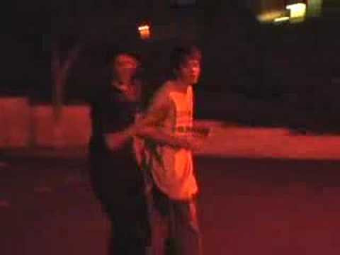 Kenny Hoyle had done 6 or 7 very difficult mannys leading up to this. When asked if he wanted to get the lights and genny out to film it legit, he said "Nah, im just skating". Must be nice