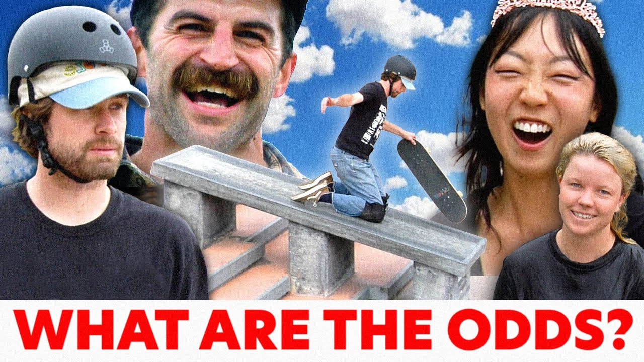WARNING: playing this game may result in somersaulting across a giant field.<br /><br />Featuring: Eunice Chang, Steve Mull, Poppy Starr Olsen, Alex Farrara, Bryce Wettstein, Manramp<br /><br />#whataretheodds #manramp #skateboarding <br />----------<br />Instagram: https://www.instagram.com/w0rble<br />TikTok: https://www.tiktok.com/@w0rble<br />Merch: https://theworble.com/
