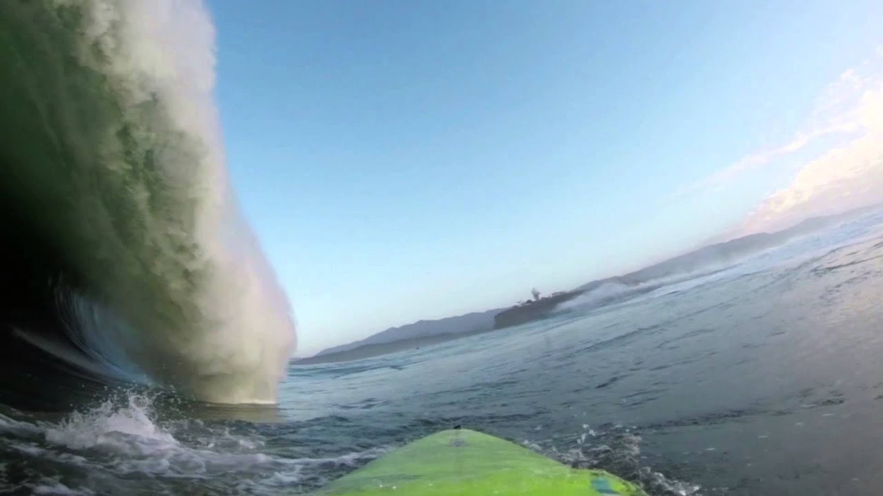 Amazing GoPro footage of Hawaiian big wave surfer Mark Healey getting caught inside by a 25-foot wave during the 2014 Mavericks Invitational. Footage courtesy of GoPro.