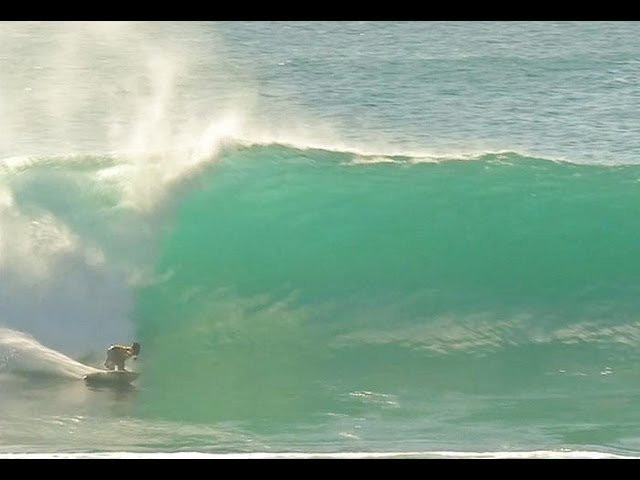 Mega Semadhi's Perfect 10 at Padang Padang during the semifinals of the 2013 Rip Curl Cup Padang Padang Invitational. Mega went on to win the event over Australia's Jacob Willcox.