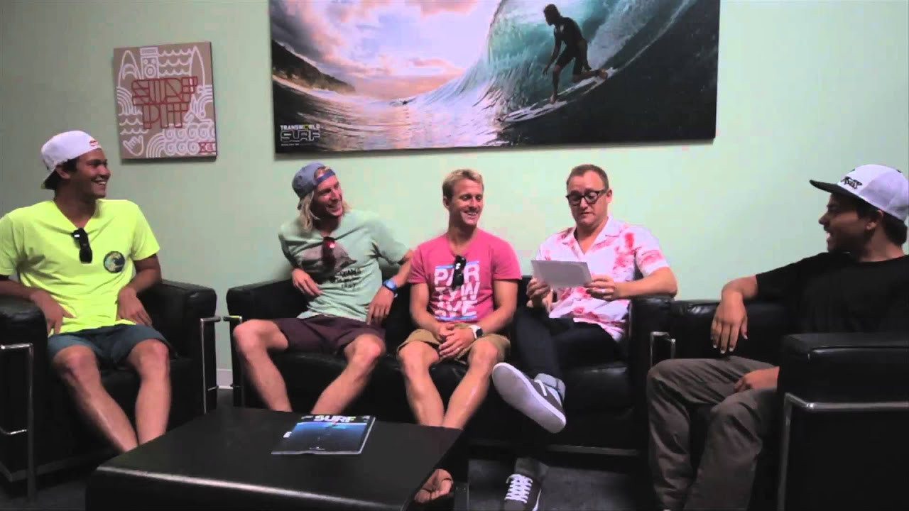Jordy Smith, Josh Kerr, Keanu Asing, and Owen Wright talk about the upcoming Hurley Pro Trestles in a round table format at TransWorld SURF headquarters.<br /><br />Check out more TransWorld SURF videos at: twsurf.com