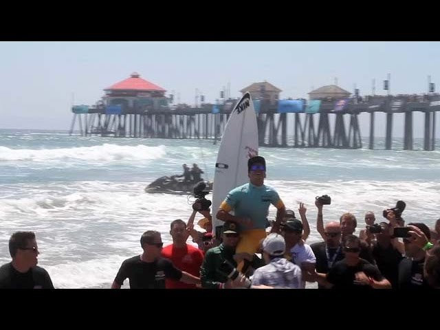 TWS' Chris Coté on the final day of the 2012 US Open Of Surfing