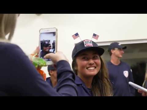 USA Junior Surf Team hosts the Japanese Junior Surf Team to an authentic American BBQ with champion BBQ Team of Rod and Roger Livingston. This is part of the USOPC "Thank You Japan" celebrations to thank Japan for hosting the 2020 Olympics.
