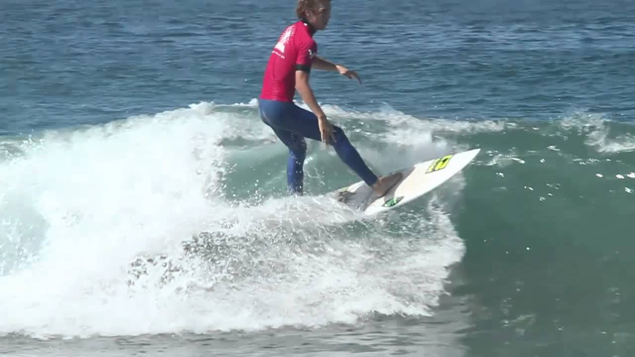 CONDITIONS: Peaky combo swell on Saturday with solid SW swell<br />building late and through Sunday.<br />HIGHLIGHTS: Definitely the dolphin show on Saturday! Plus Corey<br />Colapinto's perfect 10.<br />OUTSTANDING PERFORMERS: Double winner in Girls U16 and Girls<br />U18 -- Tia Blanco<br />QUOTE OF THE DAY: "These events are great! The kids really need<br />these!" Brad Gerlach