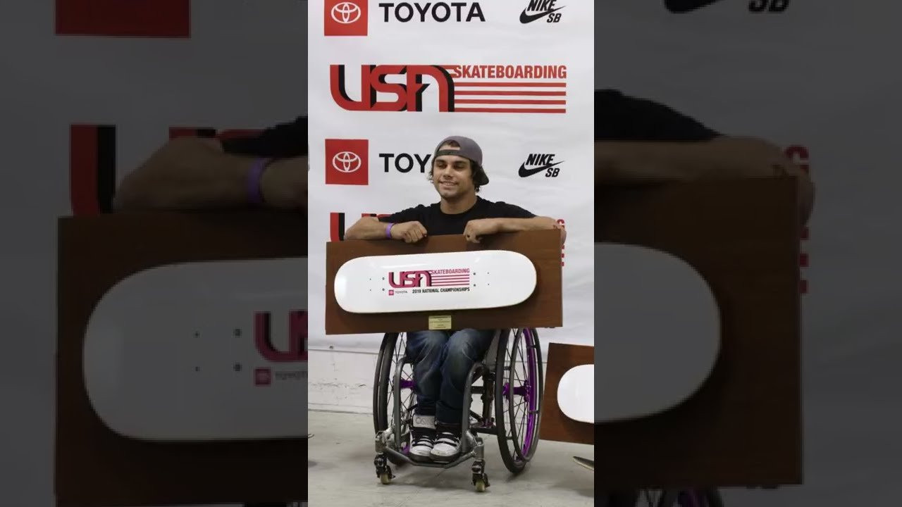 Aaron "Wheelz" Fotheringham killing the adaptive division at the 2019 USA Skateboarding National Championships presented by Toyota!<br /><br />Video by Joe Krolick <br /><br />To support USA Skateboarding with a donation, click here: https://usaskateboarding.com/pages/donate<br /><br />SUBSCRIBE to USA SKATEBOARDING: http://youtube.com/c/USASkateboarding...<br />Follow USA Skateboarding on INSTAGRAM: http://instagram.com/usaskateboarding<br />Shop Official USA SKATEBOARDING MERCH: http://usaskateboarding.com<br />Like USA Skateboarding on FACEBOOK: http://facebook.com/usaskateboarding<br />Follow USA Skateboarding on TWITTER: http://twitter.com/usaskateboard <br />Follow USA Skateboarding on TIKTOK: https://www.tiktok.com/@usaskateboarding