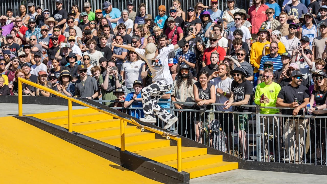 After going through the VQS qualifying and a semi-final round, only eight women competing at the Rockstar Energy Open made it to Sunday's final in Portland. Although it took hard work for the women finalists to get here, everyone's light-hearted spirits, camaraderie, and cheering from the packed crowd easied the pressure, making for a fun final. Watch all the best moves that went down in the women's street final highlights video above featuring Mei Ozeki, Keet Oldenbeuving, Secret Lynn, Mariah Duran, Georgia Martin, Pamela Rosa, Miyu Ito, and Aoi Uemura. #platfrm <br /><br />Subscribe to the Platfrm channel!<br />https://bit.ly/4aScSzM<br /><br />Follow us on:<br />TikTok: https://www.tiktok.com/@the_platfrm<br />Instagram: http://instagram.com/theplatfrm<br />Facebook: http://facebook.com/theplatfrm<br />Twitter: http://twitter.com/the_platfrm