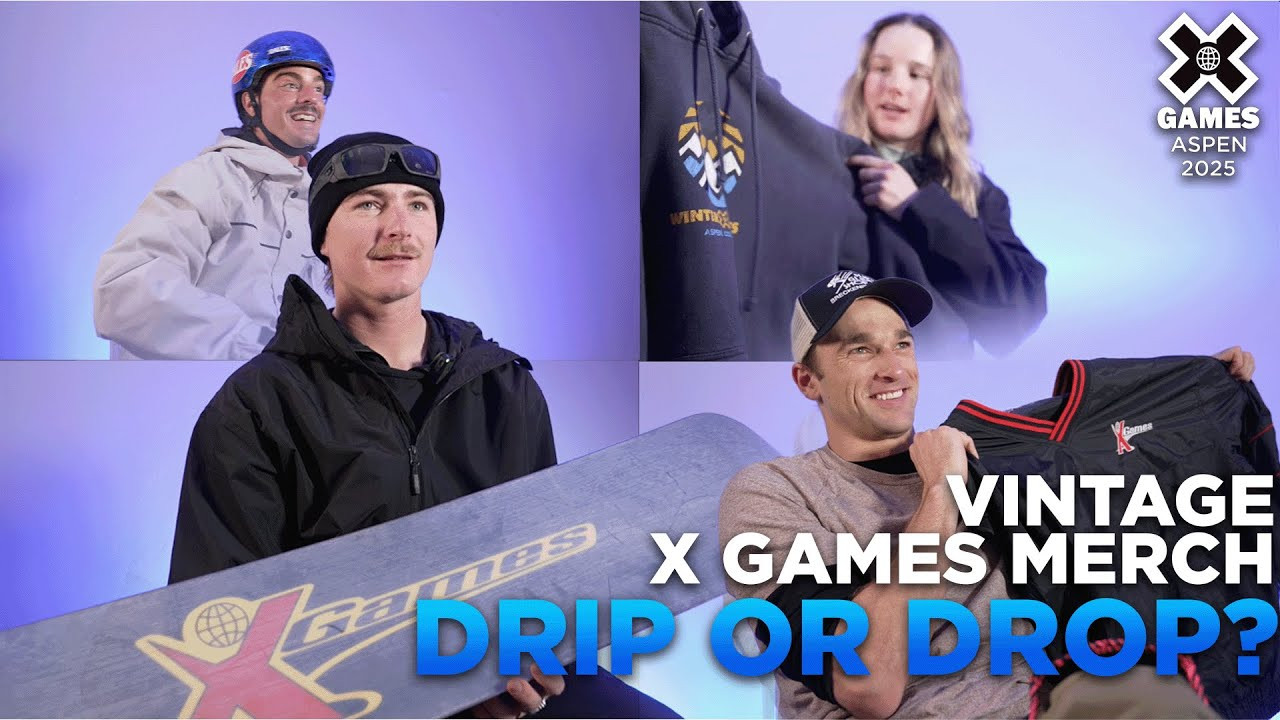 X Games Aspen 2025 athletes weigh in on some of the most iconic vintage gear—would they drip it or drop it? We went deep into reseller territory to uncover legendary pieces from action sports history and (insert names of athletes) gave us their take. From rare finds to classic fits, see which ones made the cut. Did we miss any classics? Let us know!<br /><br />#xgames #fitcheck #fashion <br /><br />____<br /><br />X Games — your destination for all things action sports, music, lifestyle and everything in between. <br /><br />Visit our official homepage at http://xgames.com for more coverage and highlights.<br /><br />SUBSCRIBE: https://www.youtube.com/XGames<br /><br />Check us on Social @XGames:<br />Instagram ► https://instagram.com/xgames<br />TikTok ► https://www.tiktok.com/@XGames<br />Twitter ► https://twitter.com/xgames<br />Facebook ► https://facebook.com/XGames<br />Twitch ► https://www.twitch.tv/xgames<br />Snapchat ► @xgames<br />Text Us! ► (772) 494-2637<br /><br />Thanks for watching #XGames!