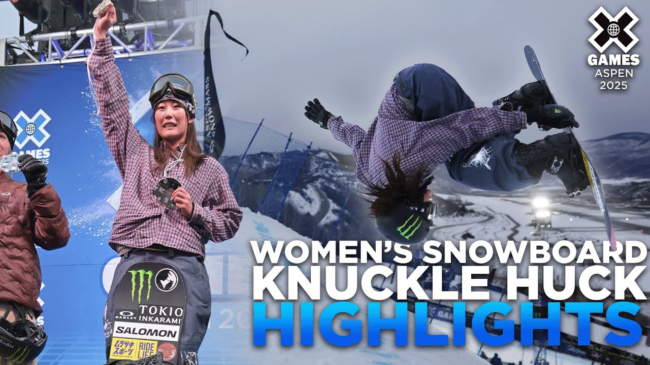 Watch the Women’s Snowboard Knuckle Huck highlights from X Games Aspen 2025!<br /><br />The Knuckle Huck discipline uses the same course as the Big Air jump, however instead of hitting the jump, athletes utilize the rollover or “knuckle” to throw their most stylish tricks. The women’s final will be a 20-minute jam session where athletes take as many runs as possible and will be ranked based on overall impression.<br /><br />Knuckle Huck is judged on execution and difficulty of maneuvers, variety, progression of attempt, originality and style.<br /><br />Rules at a Glance:<br />1 heat of 8 athletes will compete in a 20 minute Jam Session taking as many runs as time permits. Score is based on overall impression on the judges.<br /><br /><br />____<br /><br />X Games — your destination for all things action sports, music, lifestyle and everything in between. <br /><br />Visit our official homepage at http://xgames.com for more coverage and highlights.<br /><br />SUBSCRIBE: https://www.youtube.com/XGames<br /><br />Check us on Social @XGames:<br />Instagram ► https://instagram.com/xgames<br />TikTok ► https://www.tiktok.com/@XGames<br />Twitter ► https://twitter.com/xgames<br />Facebook ► https://facebook.com/XGames<br />Twitch ► https://www.twitch.tv/xgames<br />Snapchat ► @xgames<br />Text Us! ► (772) 494-2637<br /><br />Thanks for watching #XGames!