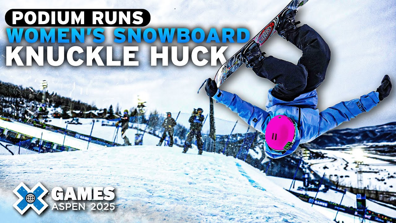 Watch the top podium runs from Women’s Snowboard Knuckle Huck at X Games Aspen 2025!<br /><br />The Knuckle Huck discipline uses the same course as the Big Air jump, however instead of hitting the jump, athletes utilize the rollover or “knuckle” to throw their most stylish tricks. The men’s and women’s final will be a 20-minute jam session where athletes take as many runs as possible and will be ranked based on overall impression.<br /><br />Knuckle Huck is judged on execution and difficulty of maneuvers, variety, progression of attempt, originality and style.<br /><br />Rules at a Glance:<br />1 heat of 8 athletes<br />20 minute Jam Session<br />As many runs as time permits<br />Score based on overall impression<br /><br /><br />#XGames #XGamesAspen #snowboarding #XGamesAspen2025<br /><br />____<br /><br />X Games — your destination for all things action sports, music, lifestyle and everything in between. <br /><br />Visit our official homepage at http://xgames.com for more coverage and highlights.<br /><br />SUBSCRIBE: https://www.youtube.com/XGames<br /><br />Check us on Social @XGames:<br />Instagram ► https://instagram.com/xgames<br />TikTok ► https://www.tiktok.com/@XGames<br />Twitter ► https://twitter.com/xgames<br />Facebook ► https://facebook.com/XGames<br />Twitch ► https://www.twitch.tv/xgames<br />Snapchat ► @xgames<br />Text Us! ► (772) 494-2637<br /><br />Thanks for watching #XGames!