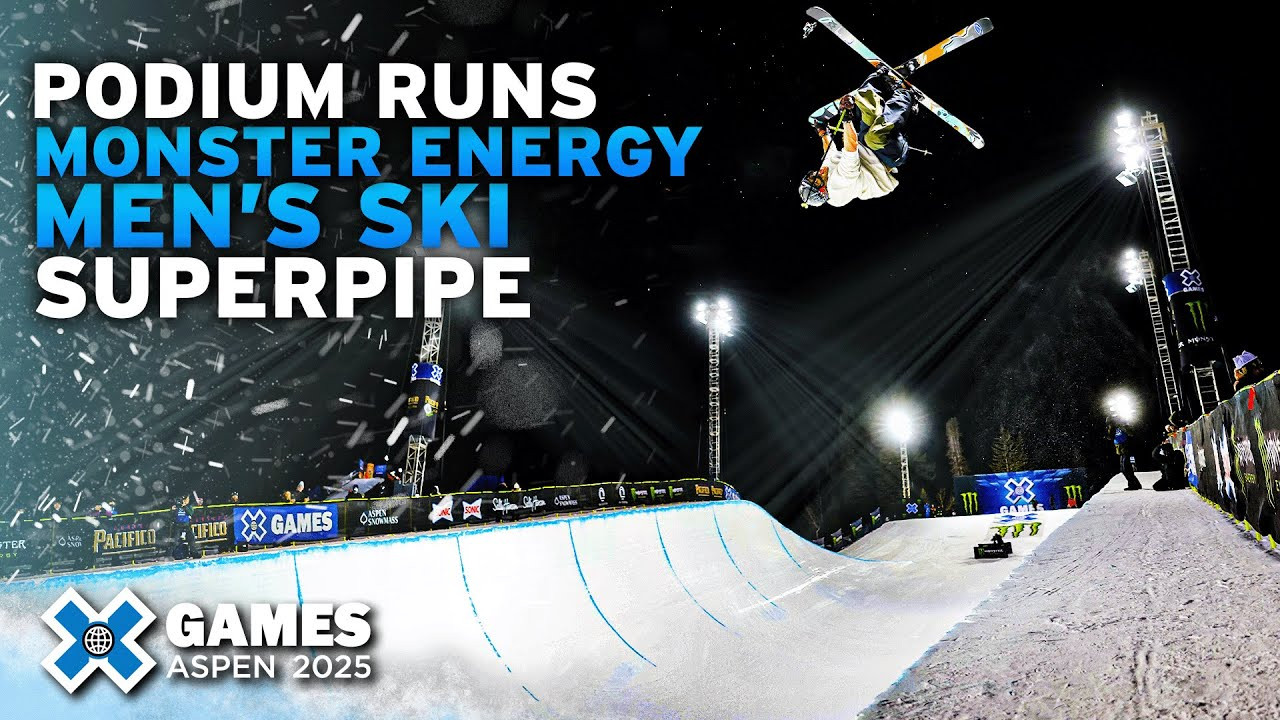 Watch the top podium runs from Monster Energy Men’s Ski SuperPipe at X Games Aspen 2025!<br /><br />The X Games SuperPipe is approximately 567 feet long and 66 feet wide, with 22-foot walls. Skiers link tricks from wall to wall, attempting to get the most amplitude and maintain flow between tricks. In the men's and women’s finals, each rider will have three runs to link their best tricks. <br /><br />SuperPipe is judged on progression, execution, difficulty, variety and amplitude.<br /><br />WATCH LIVE & FREE ON ROKU:<br />Join us for the ultimate celebration of action sports! For the full X Games Aspen 2025 schedule, click here: xgames.com/howtowatch <br /><br />#XGames #XGamesAspen #skiing<br /><br /><br />____<br /><br />X Games — your destination for all things action sports, music, lifestyle and everything in between. <br /><br />Visit our official homepage at http://xgames.com for more coverage and highlights.<br /><br />SUBSCRIBE: https://www.youtube.com/XGames<br /><br />Check us on Social @XGames:<br />Instagram ► https://instagram.com/xgames<br />TikTok ► https://www.tiktok.com/@XGames<br />Twitter ► https://twitter.com/xgames<br />Facebook ► https://facebook.com/XGames<br />Twitch ► https://www.twitch.tv/xgames<br />Snapchat ► @xgames<br />Text Us! ► (772) 494-2637<br /><br />Thanks for watching #XGames!