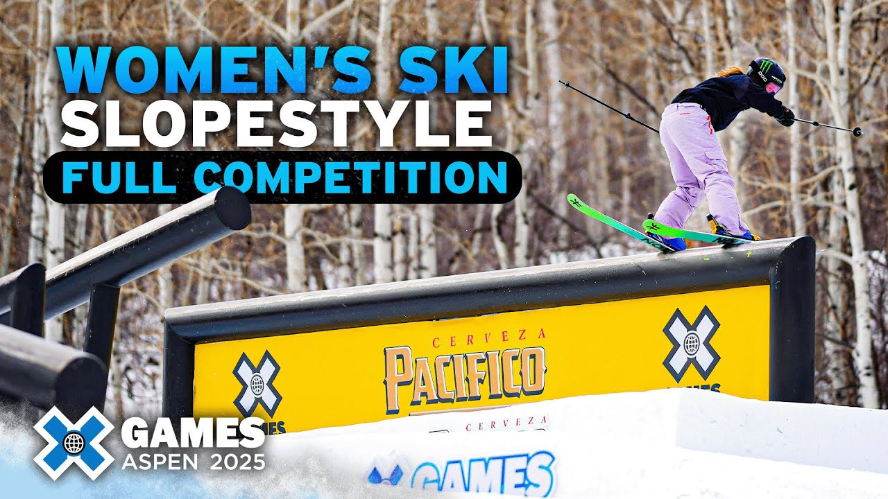 Watch the full Women’s Ski Slopestyle event from X Games Aspen 2025! <br /><br />The Slopestyle course is approximately 1,700 feet long with six features and a vertical drop of 290 feet. The top of the course will test the athletes rail prowess with three different rail-based features. Then the remaining three booters will show off their jump skills. In the men’s and women’s finals, riders will have three chances to put together their best runs.<br /><br />Slopestyle is judged on progression, execution, difficulty, variety and amplitude.<br /><br />Rules at Glance:<br />Playoffs: 1 heat of 8 riders, 2 runs each. The best attempt will count as their score. The top 4 scorers will move on to the final.<br />Final: 1 Heat of 4, 2 runs each, riders best single score wins.<br /><br />WATCH LIVE & FREE ON ROKU:<br />Join us for the ultimate celebration of action sports! For the full X Games Aspen 2025 schedule, click here: xgames.com/howtowatch <br /><br />#XGames #XGamesAspen #skiing<br /><br />____<br /><br />X Games — your destination for all things action sports, music, lifestyle and everything in between. <br /><br />Visit our official homepage at http://xgames.com for more coverage and highlights.<br /><br />SUBSCRIBE: https://www.youtube.com/XGames<br /><br />Check us on Social @XGames:<br />Instagram ► https://instagram.com/xgames<br />TikTok ► https://www.tiktok.com/@XGames<br />Twitter ► https://twitter.com/xgames<br />Facebook ► https://facebook.com/XGames<br />Twitch ► https://www.twitch.tv/xgames<br />Snapchat ► @xgames<br />Text Us! ► (772) 494-2637<br /><br />Thanks for watching #XGames!
