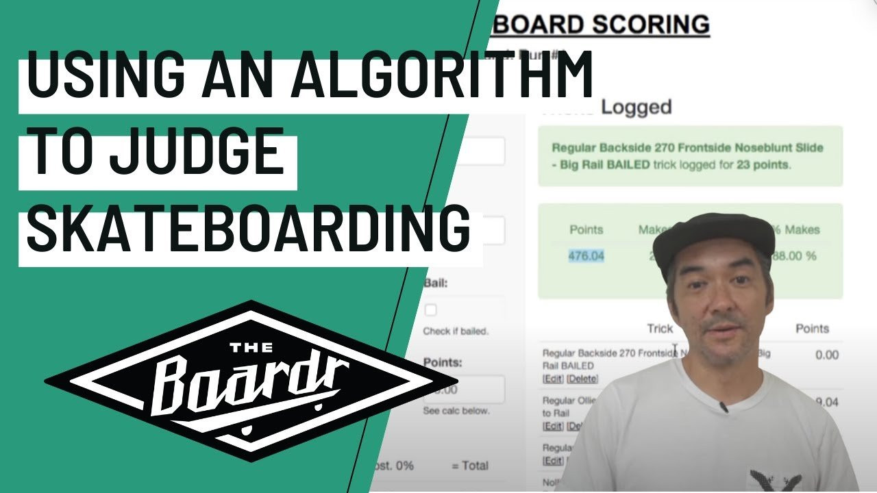 What’s up, I’m Rob Meronek, digital and numbers guy at The Boardr. I have an accounting and software development background and I’ve been skateboarding my whole life, spending much of that time working in the contest and events business.<br /><br />What I’m showing you today is a new technology I developed for scoring a skateboard contest. Right now, skateboard judging is 100% subjective.<br /><br />I want an option that makes it more objective, easier for a non-expert audience to understand, has more accountability, and of course is more fair to the skaters.<br /><br />This all started with conversations with Tim McFerran at World Skateboarding Federation. He’s got a sports brain and is always pushing us to do new and innovative things in skateboarding events, from the head to head format at Kimberley Diamond Cup to the first instant scoring system we developed together 10 or so years ago.<br /><br />So here’s how I approached the trick for trick scoring system. I took a skateboarding trick and broke it down into four basic building blocks.<br /><br />First, you can enter into a trick in a variety of ways: regular, switch, Cab, half Cab, fakie, wallie, etc.<br /><br />Next, you can do the actual trick. Regular kickflip, switch flip, half Cab flip, wallie kickflip. Same goes for frontside 180, 360 flip, no comply, boneless, backside flip, etc.<br /><br />Then there’s two optional pieces to a trick. The first one is sliding, grinding, or a manual. On that kickflip you did, you can do it to boardslide, to manual, to nosegrind, etc.<br /><br />Finally, you can do any one of those same tricks out. Kickflip manual kickflip out, for example.<br /><br />Multiply all those options together and you’ll see how there are millions, if not an infinite, amount of skateboarding tricks.<br /><br />A fifth dimension that needs to be considered in all those tricks is the obstacle it was done on. That backside flip. Did you do it on flat or down the big four set? <br /><br />And it doesn’t even end there, because style matters.<br /><br />So, that’s a lot to take in. Imagine how hard it is to comprehend if you don’t skate.<br /><br />That complexity might be why we’ve never moved on from purely subjective judgement in skateboarding.<br /><br />So, we here at The Boardr created a trick for trick scoring system that attempts to simplify this complexity. In all five of these dimensions, a point value is assigned to every option in every segment based on difficulty. The combined score from all segments you hit equals the score you get for that trick.<br /><br />At the end of a run, the system has the full list of tricks you’ve done and the obstacles you did them on, with a total amount of points you’ve accumulated. <br /><br />To address the style segment, a panel of those traditional judges get input to affect the score by a pre-defined percentage. <br /><br />This video is a demo of the system applied to the Kimberley Diamond Cup World Skateboarding Championships.<br /><br />Our current scoring system software used by most of the skateboard industry is The Boardr Live: http://TheBoardrLive.com<br /><br />View our Global Rankings of all skateboarders in our competitions database here: http://TheBoardr.com/GlobalRank<br /><br />The full length unedited video I mention is here: https://www.youtube.com/watch?v=hQnrlzi3y2k&feature=em-upload_owner