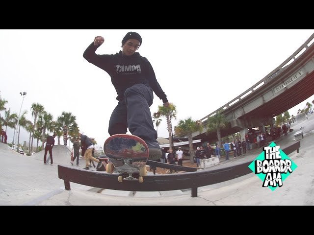 Marcos Montoya had the Qualifiers and Semi-Finals on lock, but when the format switched to Runs for the Finals, it was Jamie Foy who ended up putting the best line of tricks together. Jamie will join Jon Cos and Jagger Eaton at The Boardr Am Series Finals at X Games in Austin. Congrats Baby Body! Recap with photos here: http://theboardr.com/post/The_Boardr_Am_Tampa_Bay_Skateboarding_Contest_Series
