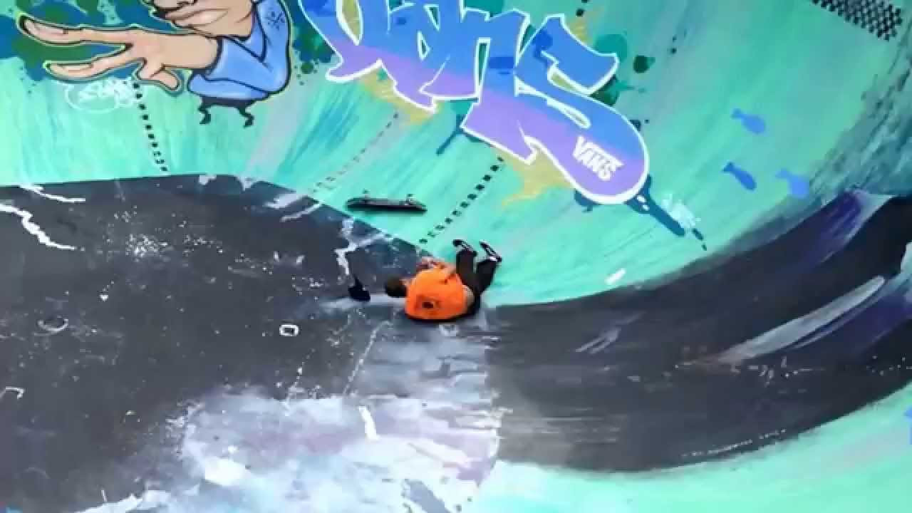 Raney is going to be OK after this gnarly one on an NBD transfer at Hastings. He imbed out of the bowl himself on a ladder to immediate medical attention. Thanks Patrick Ryan for the footage. Check http://TheBoardr.com for more coverage.