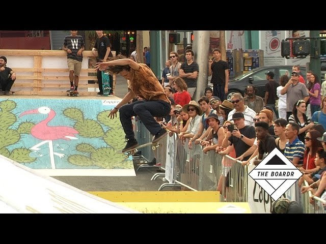 Wow, what a night just went down here in Las Vegas where two city blocks were shut down for a ripping skateboarding contest. Check the results here: http://theboardr.com/results/1283/Zappos-Ride-Shop. Congrats to Evan Smith for that insane line you see in this video below. We'll have a full recap with photos tomorrow, late tomorrow, it's Vegas you know.