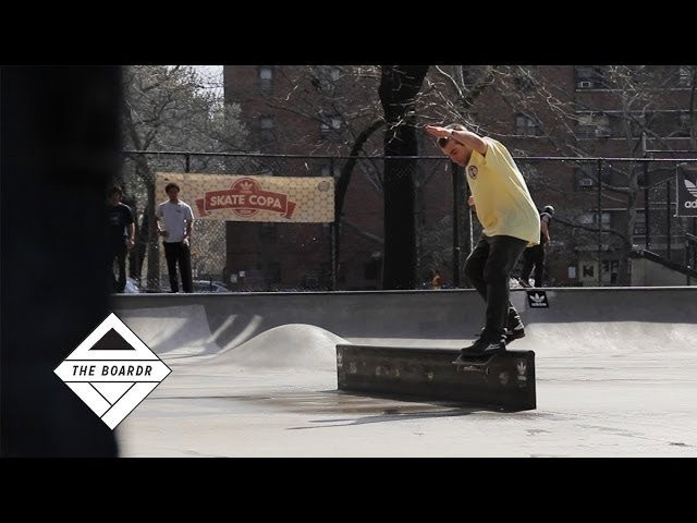 After seeing some ripping skateboarding all day from 21 of the top shops in the northeast region, we all the the pleasure of seeing Mark Gonzales and the rest of the crew hanging out and skating. Check the full results and a few photos from the contest here: http://theboardr.com/post/adidas_Skate_Copa_NYC_2014<br /><br />The next one is in Atlanta on May 31. Check the full events list here: http://theboardr.com/events<br /><br />Song:<br />Amerikan Bear, "Lean on Me"<br />https://www.facebook.com/Amerikanbear