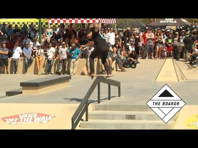 Matt Berger's ripping skateboarding in his third run sealed the deal for him getting first place in #PhxAm2014. Here's how it was done, wrapping it up with a backside 180 fakie 5-0 on the hubba. Damn, Matt! Check full results here: http://theboardr.com/results/1132/Cowtown's-PHXAM-FINALS-2014