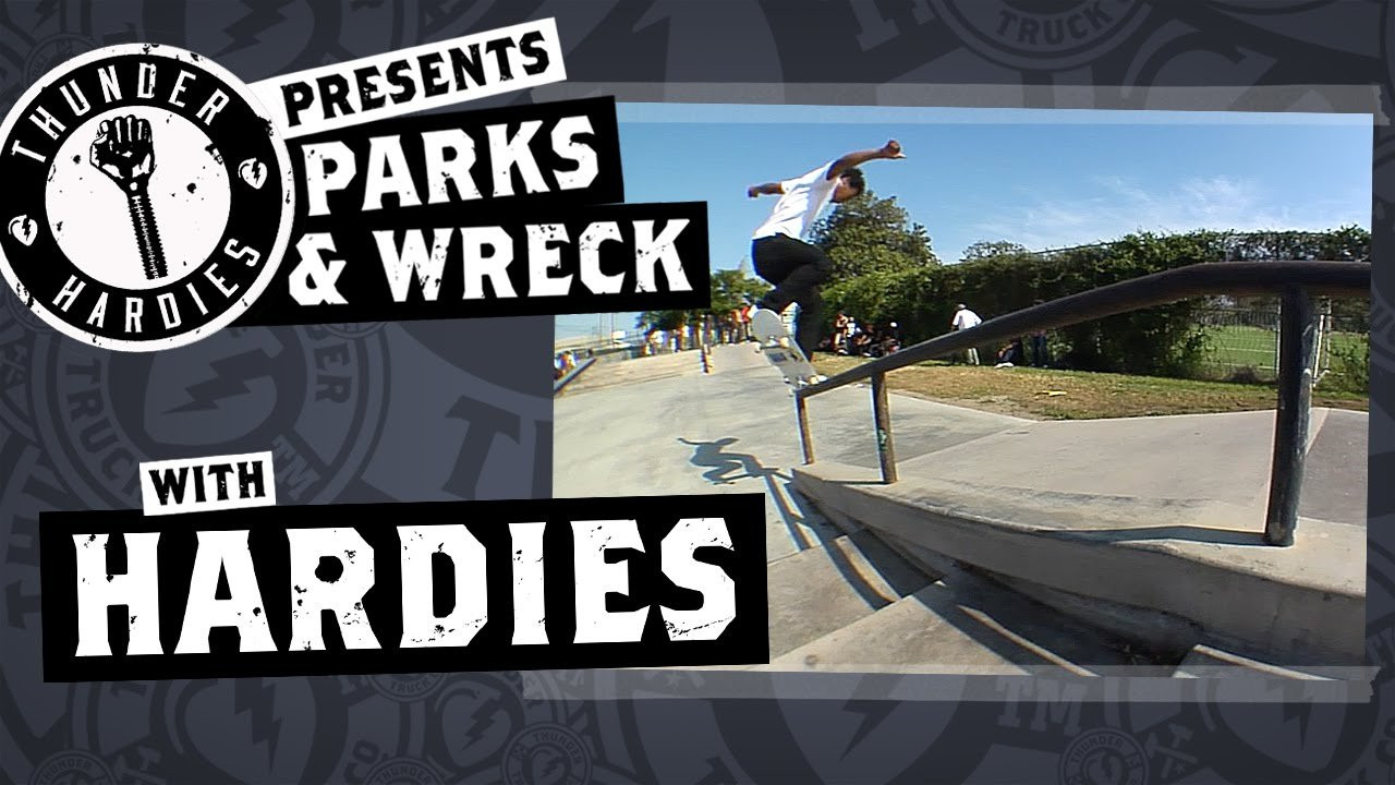 Na-kel Smith, Jake Donnelly & Kevin Bradley : Hardies Hardware. Thunder Trucks Parks & Wreck at Rancho Cienega. Thunder X Hardies only at skate shops & https://hardieshardware.com http://www.thundertrucks.com/hardies/<br /><br /><br />https://www.instagram.com/thatsonme/<br />https://www.instagram.com/jakedonnelly/<br />https://www.instagram.com/_kb95_/<br />https://www.instagram.com/hardieshardware/<br />http://www.thundertrucks.com<br />https://www.facebook.com/thunder.trucks/<br />https://www.twitter.com/thundertrucks/