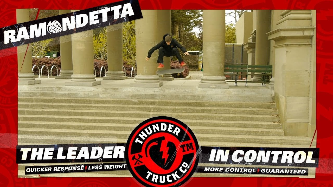 Peter Ramondetta Knows. Thunder Trucks. The Leader In Control. Watch and Win your own set of Thunder Trucks. <br /><br /><br />Follow @ThunderTrucks & @PeterRamondetta to win a set of Thunder Trucks<br /><br />http://instagram.com/thundertrucks<br /><br />http://www.thundertrucks.com<br /><br />https://www.facebook.com/Thunder.Trucks<br /><br />https://twitter.com/thundertrucks