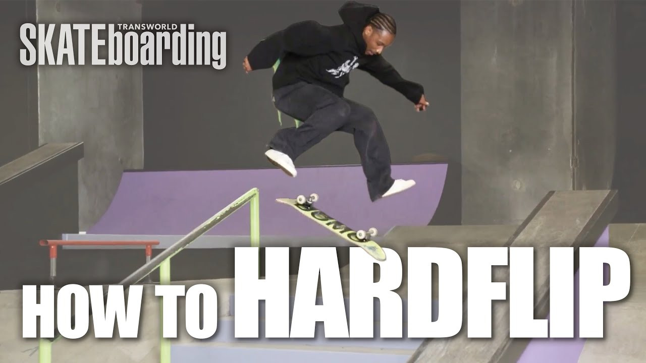 In this step-by-step tutorial, we’ll teach you how to master the hardflip with pro skater Dominick Walker. Get more details on TWS' website article, Learn How to Hardflip Like a Pro in 5 Minutes: https://www.skateboarding.com/how-to/hardflip-step-by-step-guide-tutorial<br /><br />The hardflip is a complex trick that combines a kickflip with a frontside shove-it, making it one of the more challenging tricks to learn. Whether you’re a beginner or an experienced skateboarder looking to take your flip tricks to the next level, our tutorial is perfect for you. With Domo’s expert guidance, you’ll be well on your way to mastering the hardflip and impressing your friends at the skate park. We’ll start with the basics, such as foot placement and how to pop the tail of the board, before guiding you through the process of sliding your front foot diagonally towards the board’s heelside to execute the flip, and catching the board with your front foot. Finally, we’ll show you how to level out the board with your back foot and land the trick successfully.<br /><br />Key Moments in Tutorial<br />(0:37) Step 1: Foot Positioning<br />(0:59) Step 2: Pop and Flick<br />(1:10) Pro Tip<br />(2:25) Step 3: Catching<br />(2:19) Catch like Bryan Herman<br />(2:36) Catch like Chad Muska<br />(3:22) Step 4: Landing<br /><br />Watch more How To videos with Dominick Walker:<br />- How To Ollie:<br />https://www.skateboarding.com/how-to/...<br />- How To Pop Shove-It<br />https://www.skateboarding.com/how-to/...<br />- How To Kickflip:<br />https://www.skateboarding.com/how-to/...<br />- How To 360 Flip:<br />https://www.skateboarding.com/how-to/...<br /><br />Check out all 40 How To videos: https://www.skateboarding.com/how-to<br /><br />In this Video:<br />@domowalker<br />@motionclubhouse<br /> <br />Subscribe to TransWorld’s YouTube: http://twskate.co/gz8nsr<br />Follow TWS for the latest:<br />Daily videos, photos and more: http://skateboarding.transworld.net/<br />Like TransWorld SKATEboarding on Facebook: https://www.facebook.com/TransWorldSkate<br />Follow TransWorldSKATE on Instagram: https://instagram.com/transworldskate/