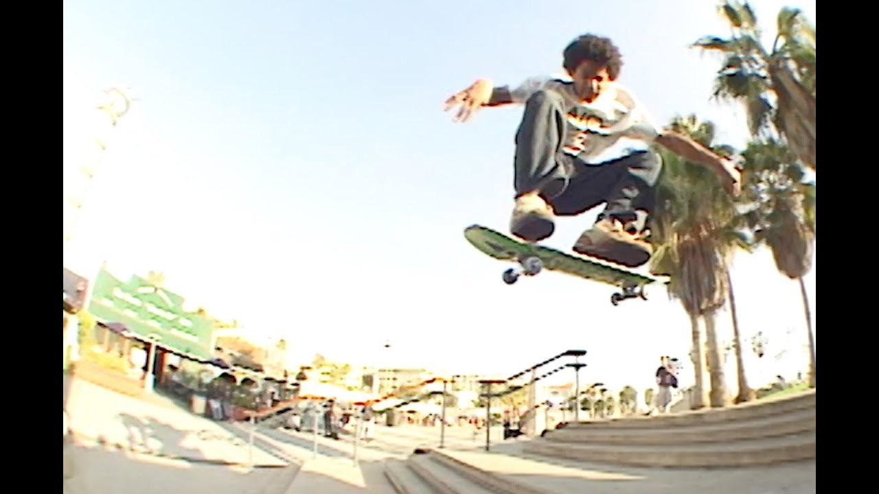 I start each video the same way, I pick two to five DV tapes (in order) from my Transworld DV drawer. I read my log book and find out what’s in store for the next video. I line the deck up with the time code that coincides with what I have written down, and the memories start flowing. I’ll fiddle with the order depending on just how gnarly the tricks are, BUT these videos are chronological in the sense that I do not skip around to different tapes just to find “gnarlier” tricks to make the edits better. These edits play very closely to how the footage got recorded on each tape and what time frame I filmed each trick.<br />I didn't know I shot a second angel of Stefan's switch Ollie over the handicap ramp in SF.<br />Sometimes I'll look ahead in my log book to make sure I didn't set up a second angel, but back then, a second angel was kind of rare. I had a VX2000 for long lens and VX1000 for fisheye. Typically my VX tapes will have more footage on them because the tapes lasted longer. Meaning I shot less (tried to) fisheye so I physically logged more VX2 tapes because I made an honest effort to shoot more long lens.<br />This was my first time skating with Bastien, what a treat to see how he goes about skating. He's so confident. I can also hear Oliver Barton's voice, Ahhh what a great guy, just hearing his voice makes me happy. Then there is the triple set, HOLY SHIT! I had never met Benny Fairfax until this day, I think Clint asked if I wanted to film him try to nollie heel the Venice triple set... DUH! I think Benny had just gotten to the States this day or the day before he did it. It's so strange the feeling I get from watching really good tricks. As a skater/cameraman it's almost like you did the trick.<br />It takes me back to that moment in time and I can think of what we did after Benny made it (got a beer) and how good I felt. I can't imagine how good Benny felt.<br />Featuring:<br />Pat Duffy @pduffplanb<br />Omar Salazar @omarsalazar<br />Stefan Janoski @stefanjanoski<br />Daniel Shimizu @dshimizu<br />Clint Peterson @clintscorner<br />Steve Nesser @nesserfamila<br />Benny Fairfax @fairtax<br />Gailea Momolu @gaileam<br />Bastien Salabanzi @bastiensalabanzi