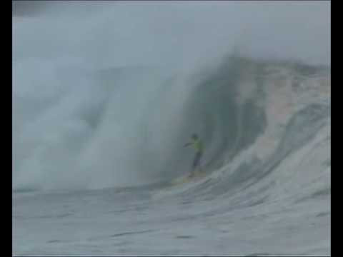 Bruce Iron's Perfect 100 in Quiksilver Eddie Aikau held at Waimea Bay, North Shore, Oahu, Hawaii, December 15, 2004. Watch as Bruce survives the critical take-off and takes it right through to a heaving inside shore-break tube ride! <br /> <br /> Insanity caught on film by Martino Apollonio.<br /> For hi/res: http://www.martinoapollonio.com<br /> <br /> Music: [you're] just a loudmouth<br /> Album: the kidameln lo-fi [2004]<br /> Album: Unsigned Kiwi band kidameln<br /> <br /> Unsigned release via truly independent.<br /> <br /> http://www.kidameln.com<br /> <br /> CD Baby:<br /> http://www.cdbaby.com/kidameln<br /> http://www.cdbaby.com/group/trulyindependent<br /> <br /> Apple iTunes Music Store:<br /> http://phobos.apple.com/WebObjects/MZStore.woa/wa/viewArtist?id=65599221