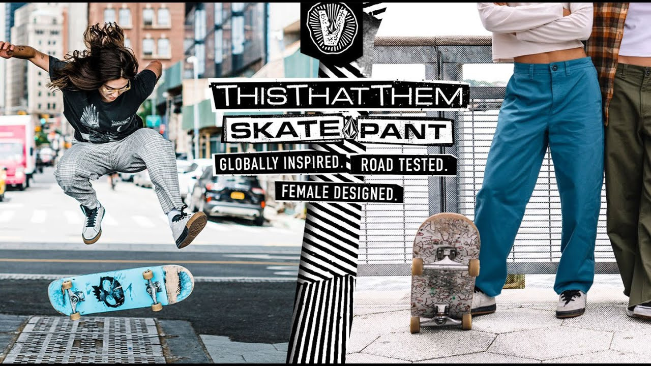4 female skaters came from all different places to inform and create this pant. Liv Lovelace came from Australia to meet up with Rachelle Vinberg in NYC while Lore Bruggeman flew from Belgium to meet up with Monica Torres in LA. This video documents their experience and road testing the ThisThatThem skate pant. See their journey and their hopes for future generations in this video.<br /><br />ThisThatThem Full Edit: https://youtu.be/CpkfZ5PkyuQ<br />ThisThatThem Women's Skate Pants: https://vol.cm/tttpant<br />ThisThatThem Video Premiere & Skate Meet-Up Event Recap: https://vol.cm/tttevent<br />Behind the scenes, making of the ThisThatThem pant: https://youtu.be/rT9lOOY-OWE