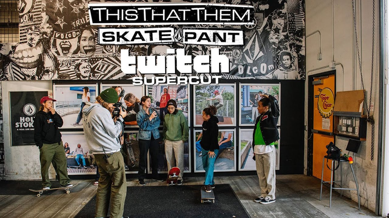 On the night of October 27, lovers of the Stone came out to Costa Mesa to celebrate the launch of the ThisThatThem skate pant, a pant designed with the intent of making a pant specifically for women to skate in. The event featured the 4 women that worked with Volcom designer, Kimberly Immegart to help design the pant: Rachelle Vinberg, Liv Lovelace, Monica Torres and Lore Bruggeman (remotely). Dede Lovelace held down the DJ booth with an epic set. In addition to tons of action in the skatepark, RAUE held a live performance in the Volcom HQ store. Once the crowd got out a little energy skating the Volcom skatepark, the lights went down to premiere the action-packed edit featuring the aforementioned guests of honor.<br /><br />In addition to open skate, guests had the opportunity to customize grip tape, make buttons, DIY stickers and take photos in the Vortex Stone. In the skatepark, anyone that wanted to give the pants a try could test them out and get a photo in front of a giant Volcom stone mirror. Back in the store, Ceremony Chainstitch was wowing everyone with her custom chainstitch detail skills on their own ThisThatThem pants!<br /><br />Archie’s Ice Cream and The Good Bar kept everyone fed and happy while Topo Chico, Sierra Nevada, Tea West and Strainge Beast Hard Kombucha quenched everyone’s thirst.<br /><br />ThisThatThem Women's Skate Pants: https://vol.cm/tttpant<br />ThisThatThem the edit: https://youtu.be/CpkfZ5PkyuQ<br />ThisThatThem Video Premiere & Skate Meet-Up Event Recap: https://vol.cm/tttevent<br />Behind the scenes, making of the ThisThatThem pant: https://youtu.be/rT9lOOY-OWE