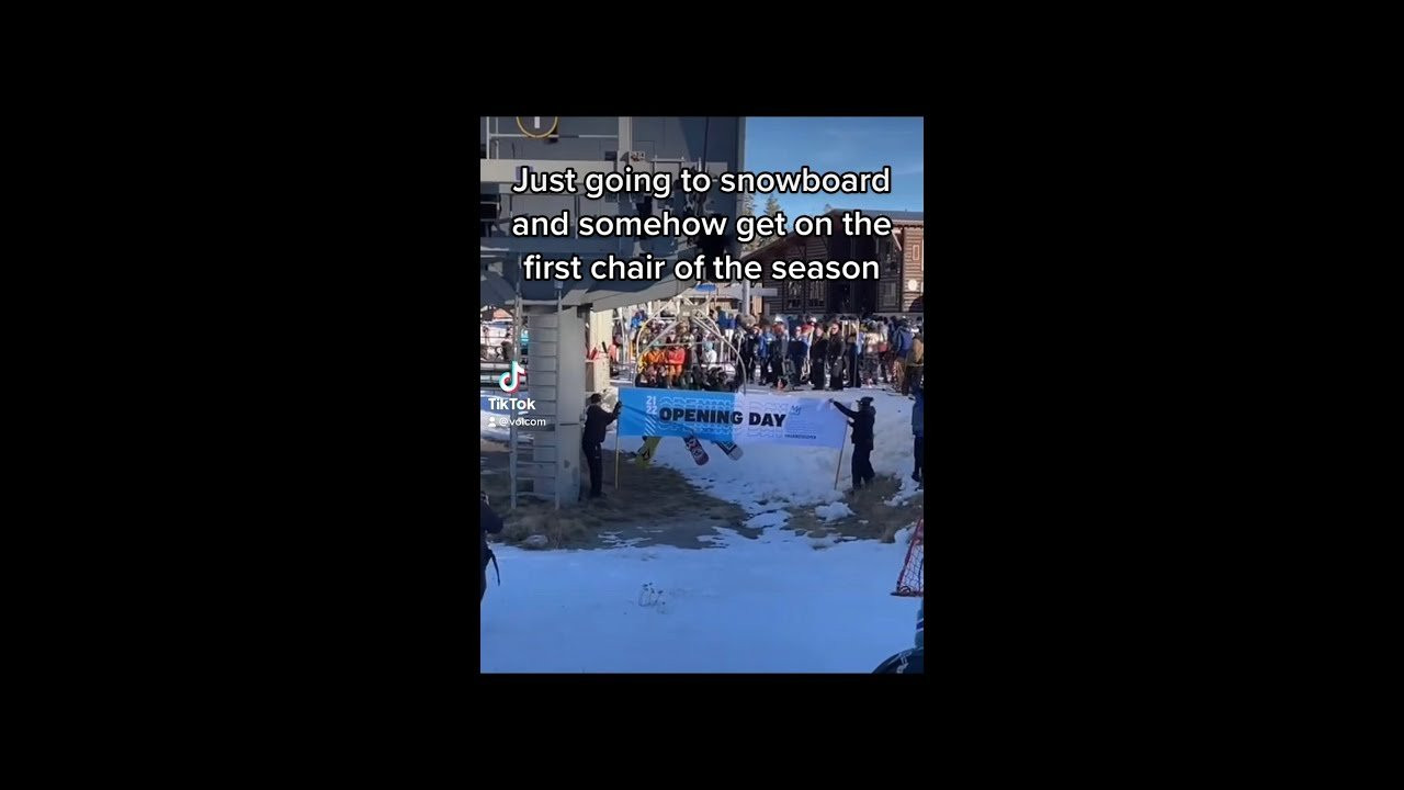 We just got on a chairlift 🤣