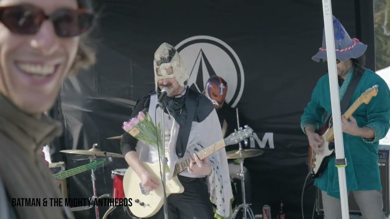 The Volcom Takeover Damüls came back after a 3 year covid break with an event for the books!<br /><br />While the sun shaped its marks all over the top to bottom park run and made it a truly slushy paradise, one was able to witness the beauty of snowboarding that we all missed during the last season.<br />From the goodies for tricks session, over cold beverages & BBQ at the parkbase, to the live appearance of batman and the mighty antiheros we were all left with nothing but a huge smile on our faces!<br />Thanks to everyone who showed up, and especially the @snowparkdamuls gang for everything you do.<br /><br />Congrats to @tafernair for hucking down his repertoire with the best overall impression, @no_renz & @_pauleller_ for winning the Electric best trick, and of course everyone else, who is now owner of some brand new Volcom stuff.<br /><br />Filming: Felix Stratmann (@felixstrat) & Will Graham (@willbgraham)<br />Photos: Fabian Freitag (@swabianmadness)<br /><br />Music:<br />Batman & The Mighty Antiheros - Who The F*ck Is Superman<br />IG: https://www.instagram.com/batmanandthemightyantiheroes/<br />Web: https://alexandersonderegger.wixsite.com/batman<br /><br />Snowpark Damüls:<br />Web https://www.snowparkdamuels.com <br />IG: https://www.instagram.com/snowparkdamuels/<br /><br />Volcom: <br />Web https://www.volcom.de <br />IG: https://www.instagram.com/volcomsnow/