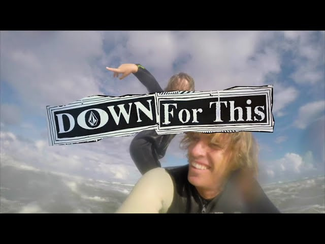 DOWN FOR THIS is a rollercoaster of adrenaline and heartfelt emotion in a 1-hour-25-minute slice of 30 years past to present. Featuring some of the most memorable Volcom skating, surfing, snowboarding and irrational pursuits ever captured. Grab a bevy and hunker down for this!<br /><br />Music (in order of appearance)<br /><br />adaptation by citricfile <br /><br />sonata for organ no. 2, op. 151 “eroica”: i. rheims by philippe brandeis <br /><br />Sydney by noah bix nash <br /><br />pigs will fly by theLINE <br /><br />activate by frankie and the witch fingers <br /><br />modem by theLINE<br /><br />ginger by the point <br /><br />iridescent by theLINE<br /><br />like oh my god by theLINE<br /><br />new day by night beats <br /><br />hongry call the cops by big hongry <br /><br />untitled jam by the donahall project featuring zach hill <br /><br />next to pay by warish <br /><br />grecian urn by adult books <br /><br />theme of yahya by king kahn <br /><br />reaper by frankie and the witch fingers <br /><br />creepy fingers guitar by gavin beschen <br /><br />let’s techno for christmas by single frame <br /><br />should i take you home by bobby oroza <br /><br />traditional yodeling song by johann rüf <br /><br />on and on by remy stratton <br /><br />hurry up and wait by theLINE <br /><br />money by the cusp <br /><br />dirty movie by cat scan <br /><br />sidekick by sweet reaper <br /><br />afro golden line by amir bresler <br /><br />from the tree (free the robots remix) by the buttering trio <br /><br />marooned by theLINE<br /><br />pain by remy stratton <br /><br />comeout ahead by theLINE<br /><br />assassins by lightning bolt <br /><br />head collector by frankie and the witch fingers <br /><br />monsters eating people eating monsters by frankie and the witch fingers <br /><br />immediate boarding by Ryan thomas <br /><br />scirocco by the lou guilden three <br /><br />what remains… poem by Bryan iguchi <br /><br />it falls from his head by theLINE